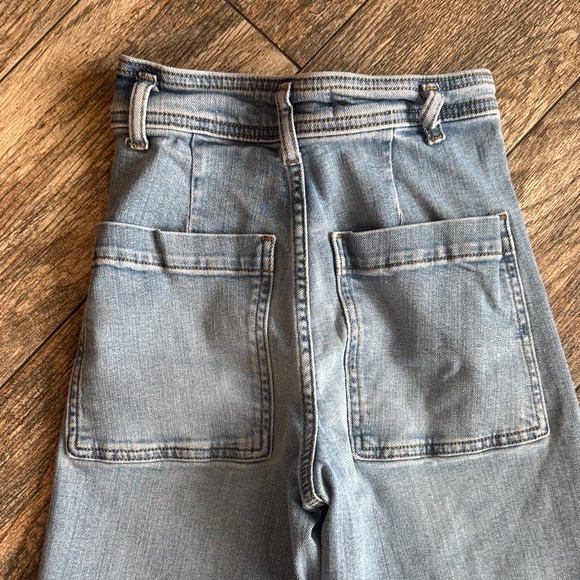 Zara Light Blue Flare & Wide Leg Jeans - Picture 9 of 9